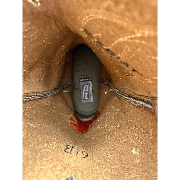 Ariat‎ Brown Leather Heritage Western Boot J Toe 6.5 - Picture 7 of 9